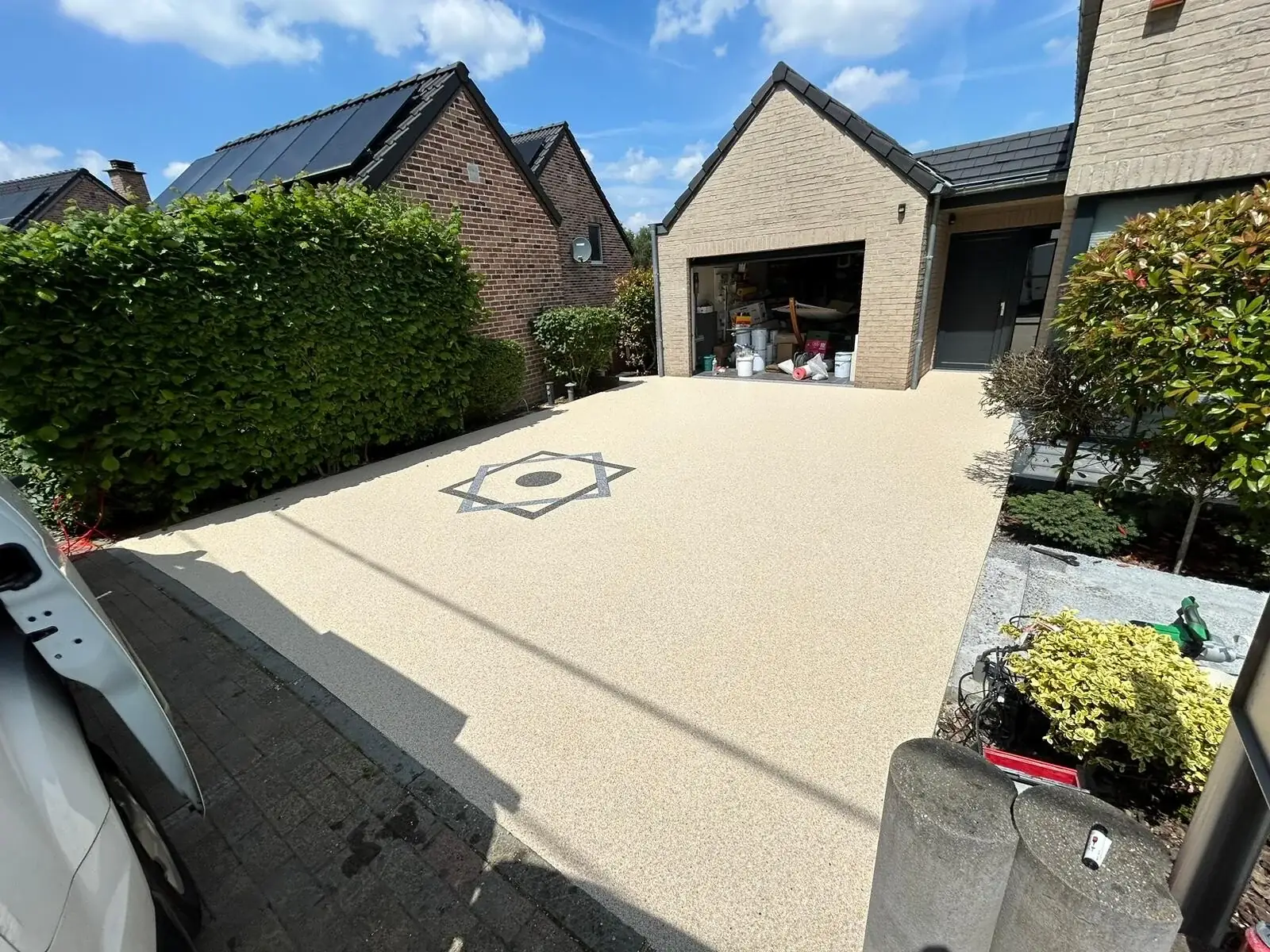 Tapis de pierre terrasse